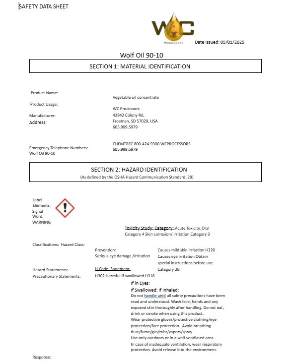 MATERIAL IDENTIFICATION